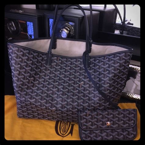 goyard st louis tote pm blue.